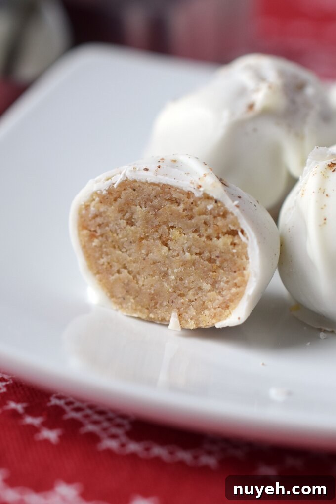 Eggnog Truffles