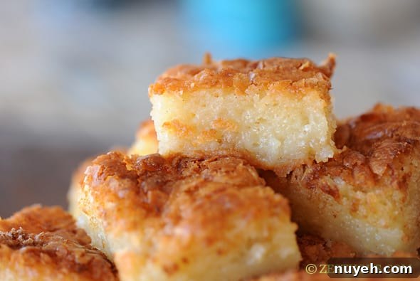 close up of stack of bibingka.
