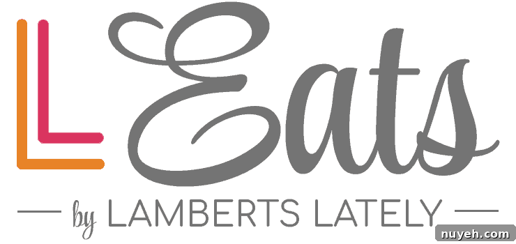 Lamberts Lately logo with stylish text and colorful design elements.