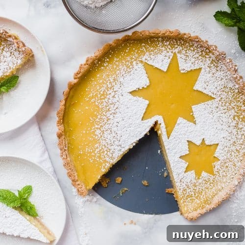 Passionfruit Tart with Almond Crust