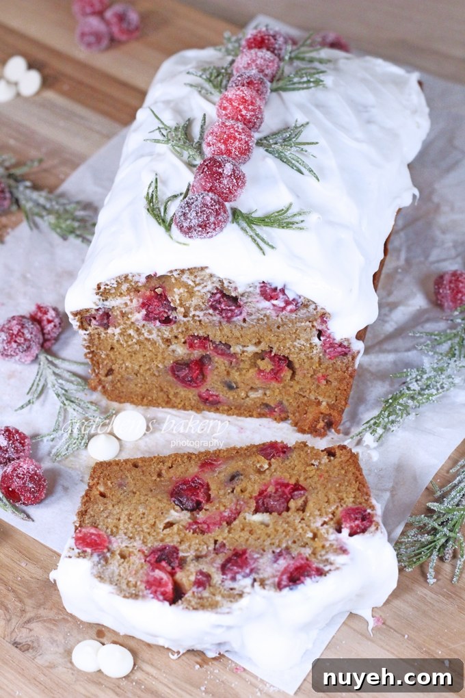 White Chocolate Cranberry Pumpkin Bread