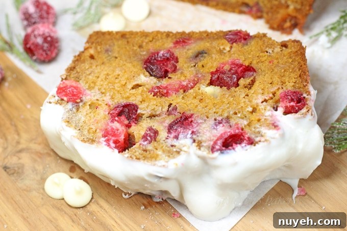 White Chocolate Cranberry Pumpkin Bread