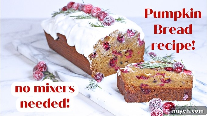 White Chocolate Cranberry Pumpkin Bread