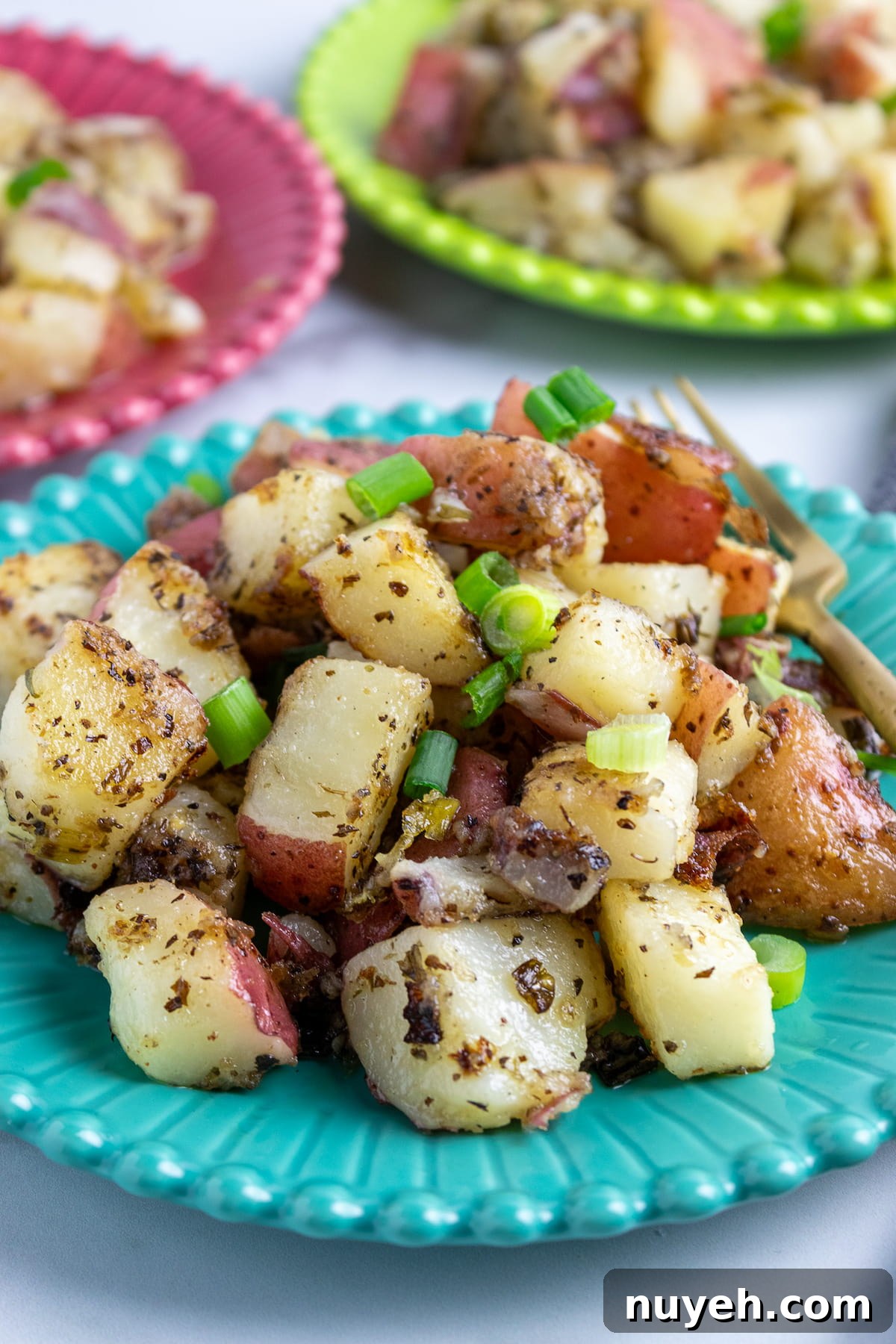 Serving of Zoe's Kitchen style potato salad