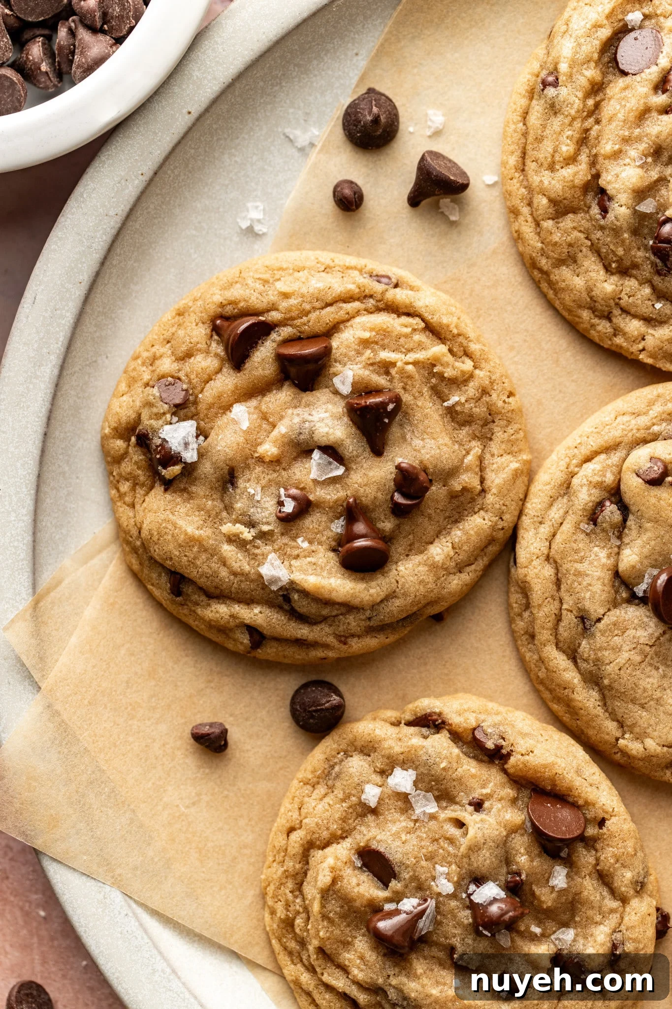 Cookies stacked on plate