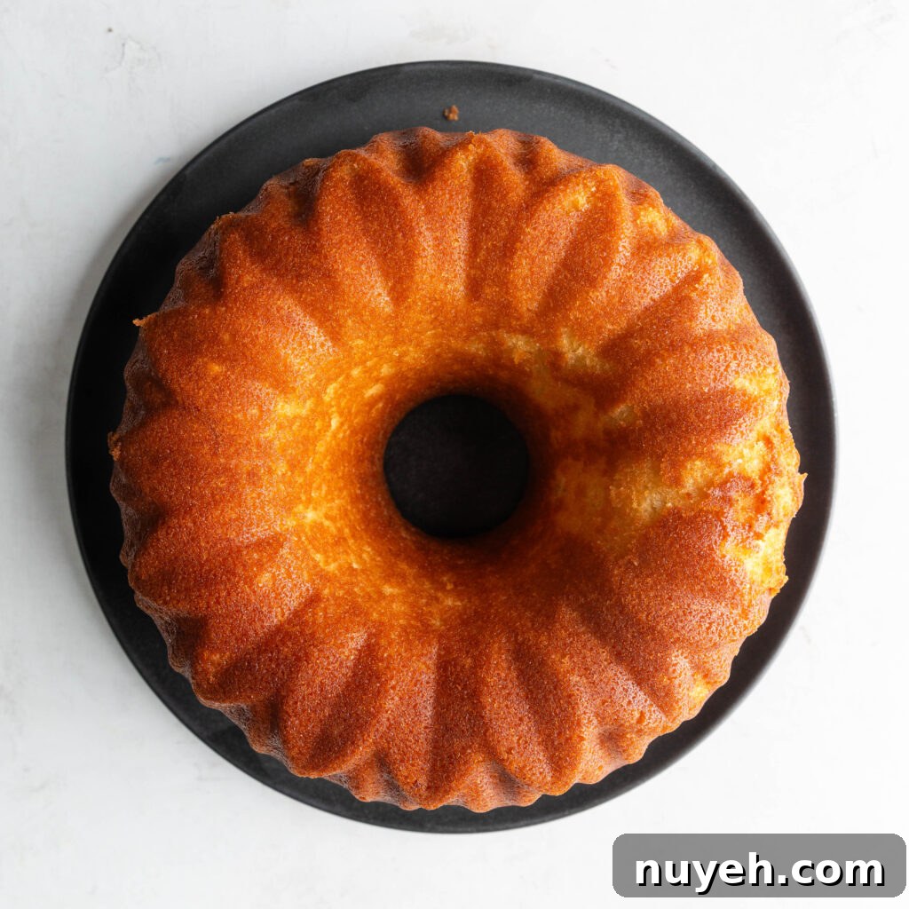 7-up pound cake resting on plate