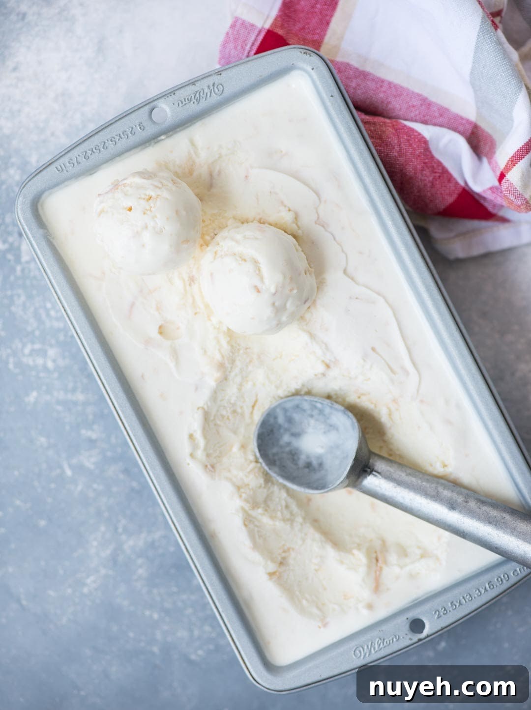 With real coconut flavour from Coconut milk, this Coconut Ice Cream is so easy to make. It is no churn and you don't even need an Ice cream maker. Beautiful light texture and Creamy, this Coconut Ice Cream is a must try in Summer.