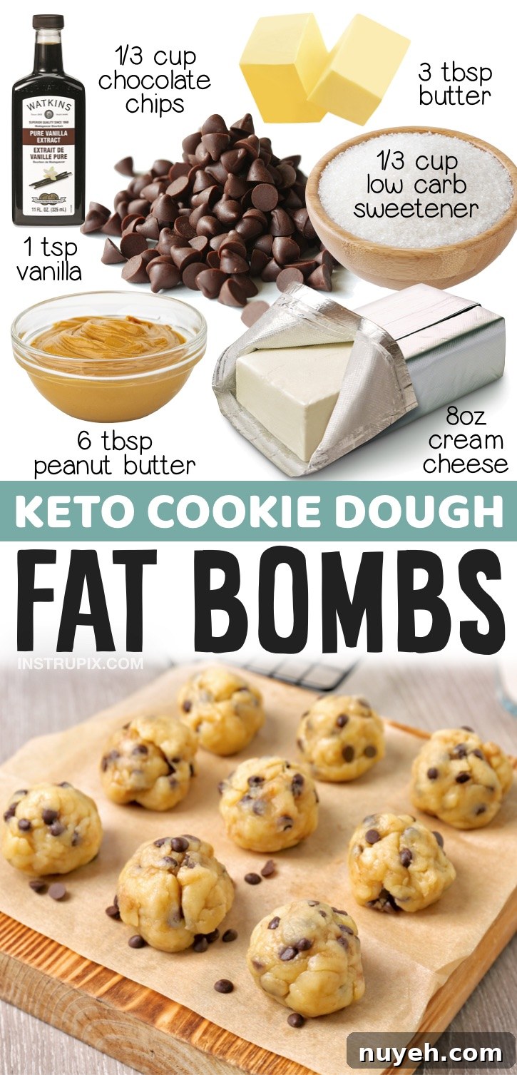 Keto Cookie Dough Fat Bombs | 20 Easy Keto Dessert Recipes - If you're looking for simple keto desert ideas, here is a big list of some of the best keto treats on Pinterest! Everything from cream cheese fat bombs to 2 minute mug cakes. You can be on a low carb diet and enjoy desserts at the same time with just a few pantry staples.