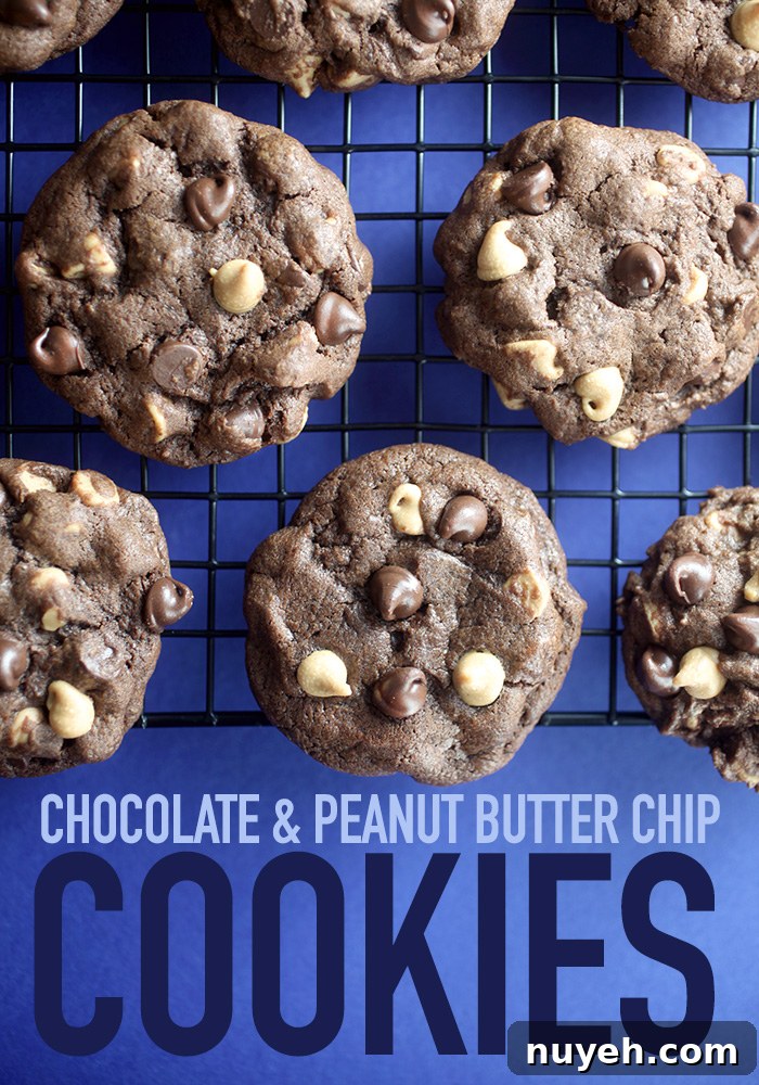 Chocolate Peanut Butter Chip Cookies